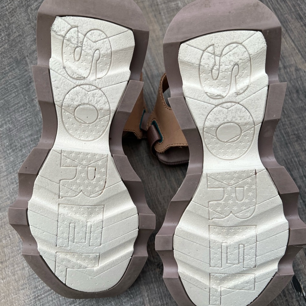 Sorel Tan and Brown Platform Sport Sandals - Picture 5 of 5